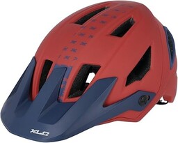 XLC Unisex Adult Enduro Helmet, czerwony/niebieski, 54-58 cm
