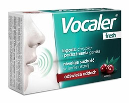 Vocaler Fresh o smaku wiśniowym, 12 pastylek (data