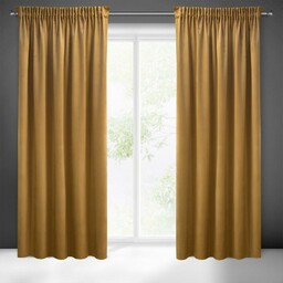 Eurofirany Zasłona 140x270 Sibel miodowa welurowa gotowa