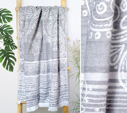 Ręcznik Plażowy 90x180 Greno Ocean Gray