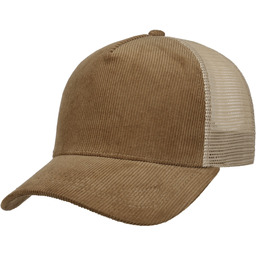 Czapka Trucker Uni Cord by Lipodo, jasnobrązowy, One