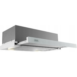 Okap teleskopowy Kernau KTH10.164W Białe szkło Led Filtr