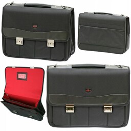 Davidt's Teczka Torba Biznesowa Czarna Zamek Na Kluczyk