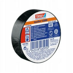 TESA Taśma izolacyjna czarna, 10 m x 15