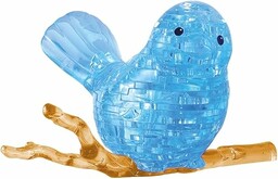 Crystal Puzzle 3D niebieski ptak przezroczyste wzornictwo 48