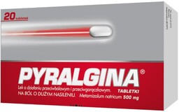 Pyralgina 500 mg, 20 tabletek