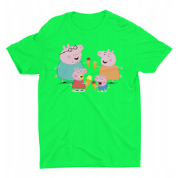 Koszulka Dziecięca-Świnka Peppa-Mix Kolory- 110 Xs