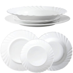 Zestaw obiadowy Marotta talerz głęboki + talerz deserowy