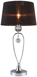 Lampa stołowa czarna z kryształami MTM1637-1BL z serii