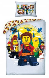 Pościel Bawełniana 140 X 200 CM Lego City