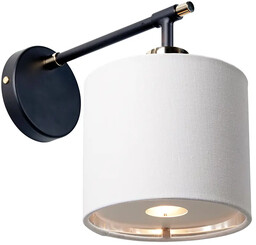 Kinkiet Balance czarny / polerowany nikiel BALANCE1-BKPN -