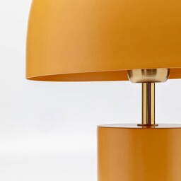 KARE Lampa stołowa design Loungy, żółty / pomarańczowy,