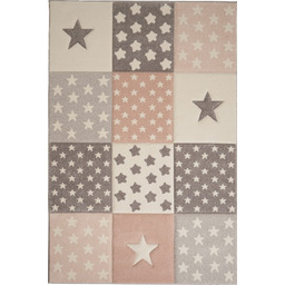 Dywan dla dzieci Smart Kids 40217 Gwiazdy różowo-szary