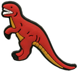 Dinozaur tyranozaur przypinka do crocs, kroksy, ozdoba