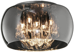 Lampa sufitowa do jadalni VAPORE 611210506 Trio szklana