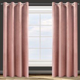 Design 91 Zasłona gotowa na przelotkach 140x250 różowa