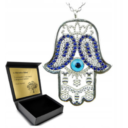 Łańcuszek Wisiorek Oko Proroka Ręka Fatimy Hamsa Turecka