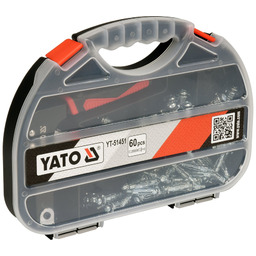 Yato ZACISKARKA DO KOŁKÓW MOLLY Z 60 KOŁKAMI