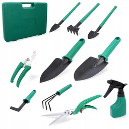 Zestaw Narzędzi Ogrodowych W Walizce Sekator Pazurki Grabie