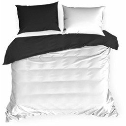 Komplet pościeli poszewki czarno białe 160x200 cm NOVA3