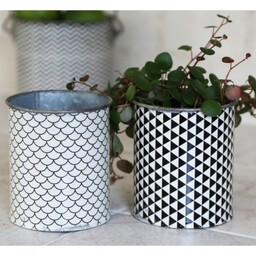 Metalowe Pojemniki Chic Antique 2szt.