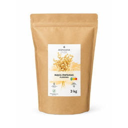 Mąka Owsiana Bezglutenowa 3kg Pudrowa MONCANA Duża Paczka