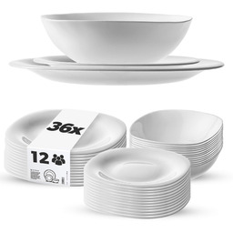 Zestaw obiadowy Vetriolo salaterka + talerz deserowy +