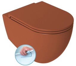 Miska WC wisząca Rimless 36,5x53cm +deska WC SLIM
