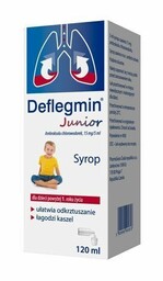 Deflegmin Junior Syrop, 120 ml (data ważności: 31.10.2024)