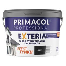 Elewacyjna farba strukturalna Exteria grafitowy 9 l