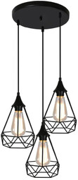 Lumes Loftowy żyrandol - 3X K216 P6-T55