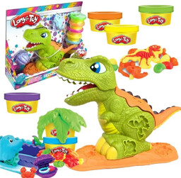 Ciastolina z akcesoriami Dinozaur do wyciskania - Maksik