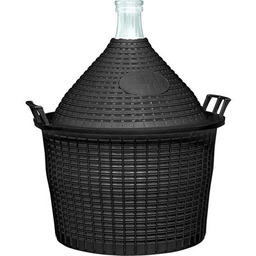 Balon do wina 20 l w koszu plastikowym