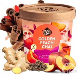 Herbata czarna chai z brzoskwinią przyprawami Golden Peach