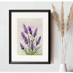 Pakamera Akwarela z lawendą