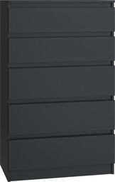 Komoda do sypialni, salonu, M5, 70x40x112 cm, czerń,