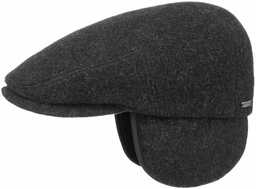 Kaszkiet Kent Wool z Nausznikami by Stetson, antracytowy,