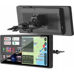 CARPURIDE przenośne radio samochodowe 10,26'' GPS kamera cofania