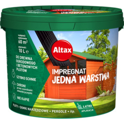 Impregnat do drewna ogrodowego jedna warstwa 10 l
