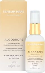 Sensum Mare Algodrops Satin, satynowa emulsja przeciw fotostarzeniu,