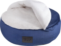 PETTO Minku Velvet Granatowe legowisko norka dla psa
