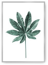 Plakat Leaf Emerald Green, 30 x 40 cm,