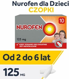 Nurofen 125 mg czopki, 10 sztuk