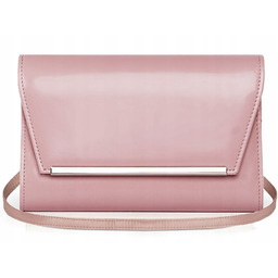 Pudrowa Różowa Kopertówka Torebka Wizytowa Solome M10
