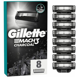 GILLETTE Ostrza do golarki Mach3 Charcoal (8 szt.)