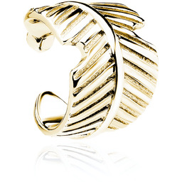 Elegancka pozłacana srebrna nausznica kolczyk na małżowinę ear