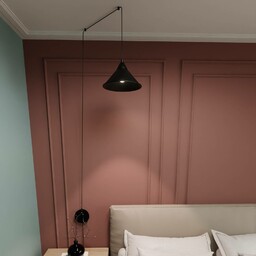 Żyrandol Ramo, 1-pkt., czarny Ramo EMIBIG LIGHTING, możliwość