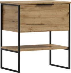 Szafka łazienkowa 80x46,5x80,5cm craft złoty drewno/metal KUBA 80