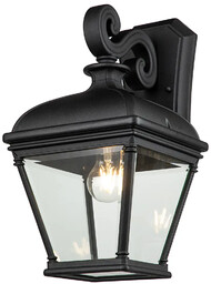 Duża latarnia naścienna Bayview BAYVIEW-2L-BK - Elstead