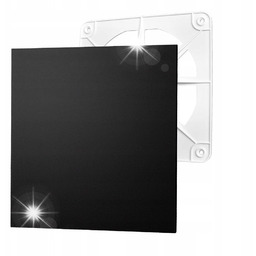 KRATKA WENTYLACYJNA CZARNA DO KANAŁU 50-130mm PANEL PLEXI